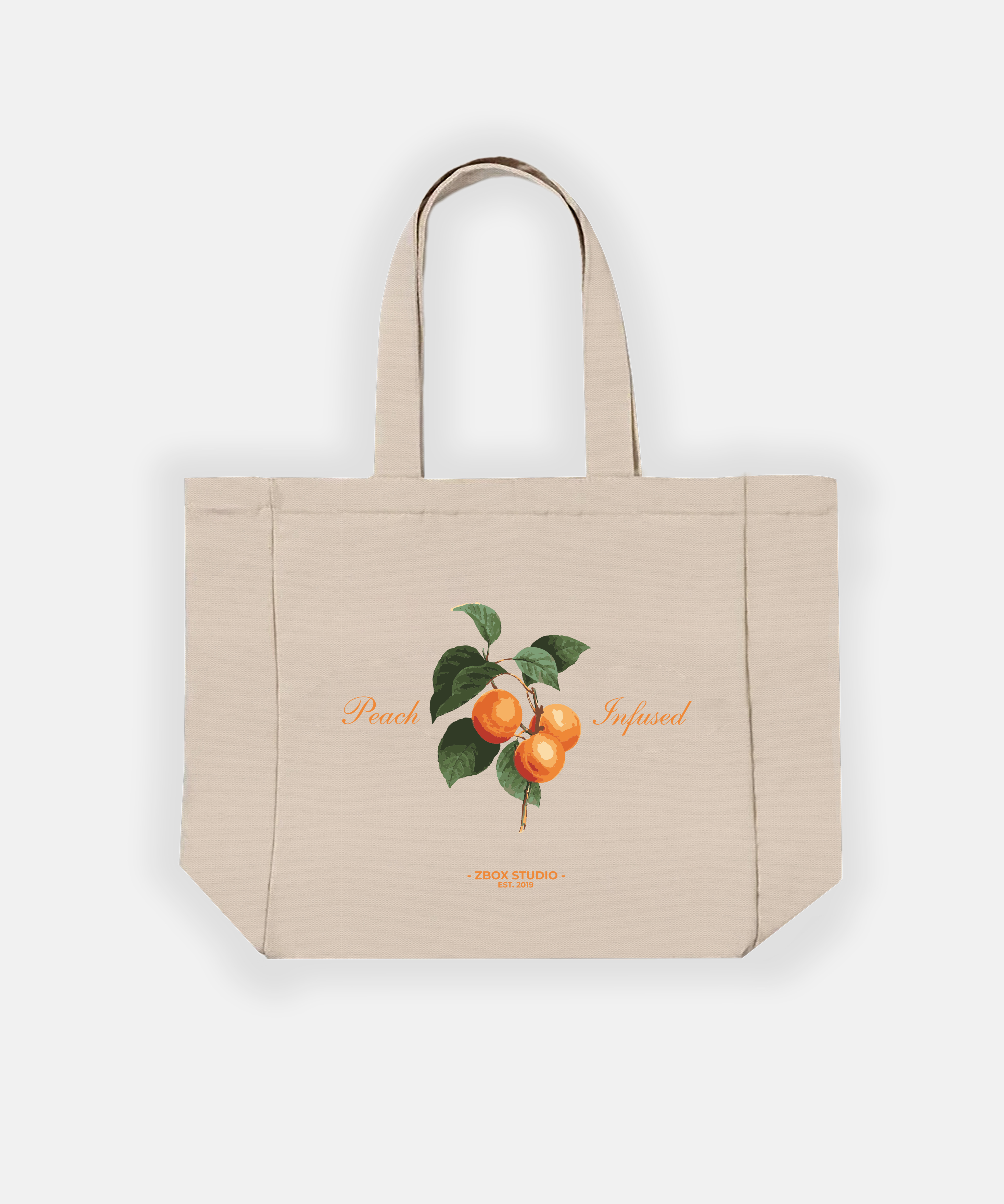 Peach Infused Tote Bag